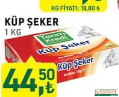 TARIM KREDİ KÜP ŞEKER 1 KG indirimli fiyat TARIM KREDİ KÜP ŞEKER 1 KG fiyat ve kampanya bilgisi